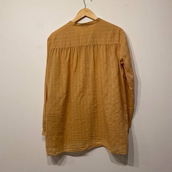 Massimo Dutti Cotton Poplin Button Down Blouse - Picture 4 of 7